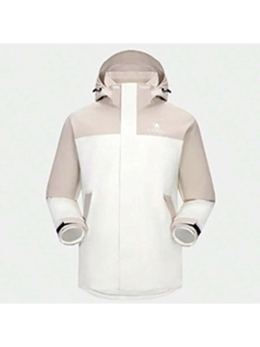 CAMEL CROWN Outdoor Mountaineering Three-In-One Jacket With Heavy Rain Level Certification Waterproof Professional Jacket