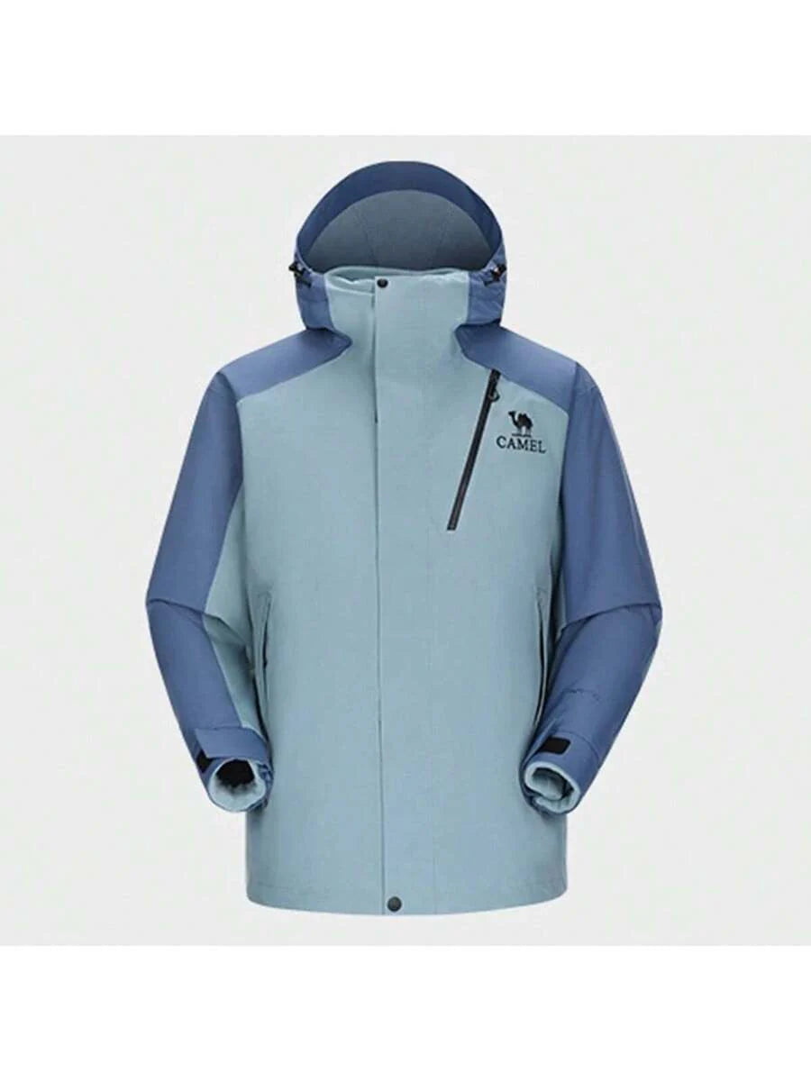 CAMEL CROWN Heavy Rain Level Detachable Hooded Parka Warm Winter Coat Unisex Outdoor Ski Wear
