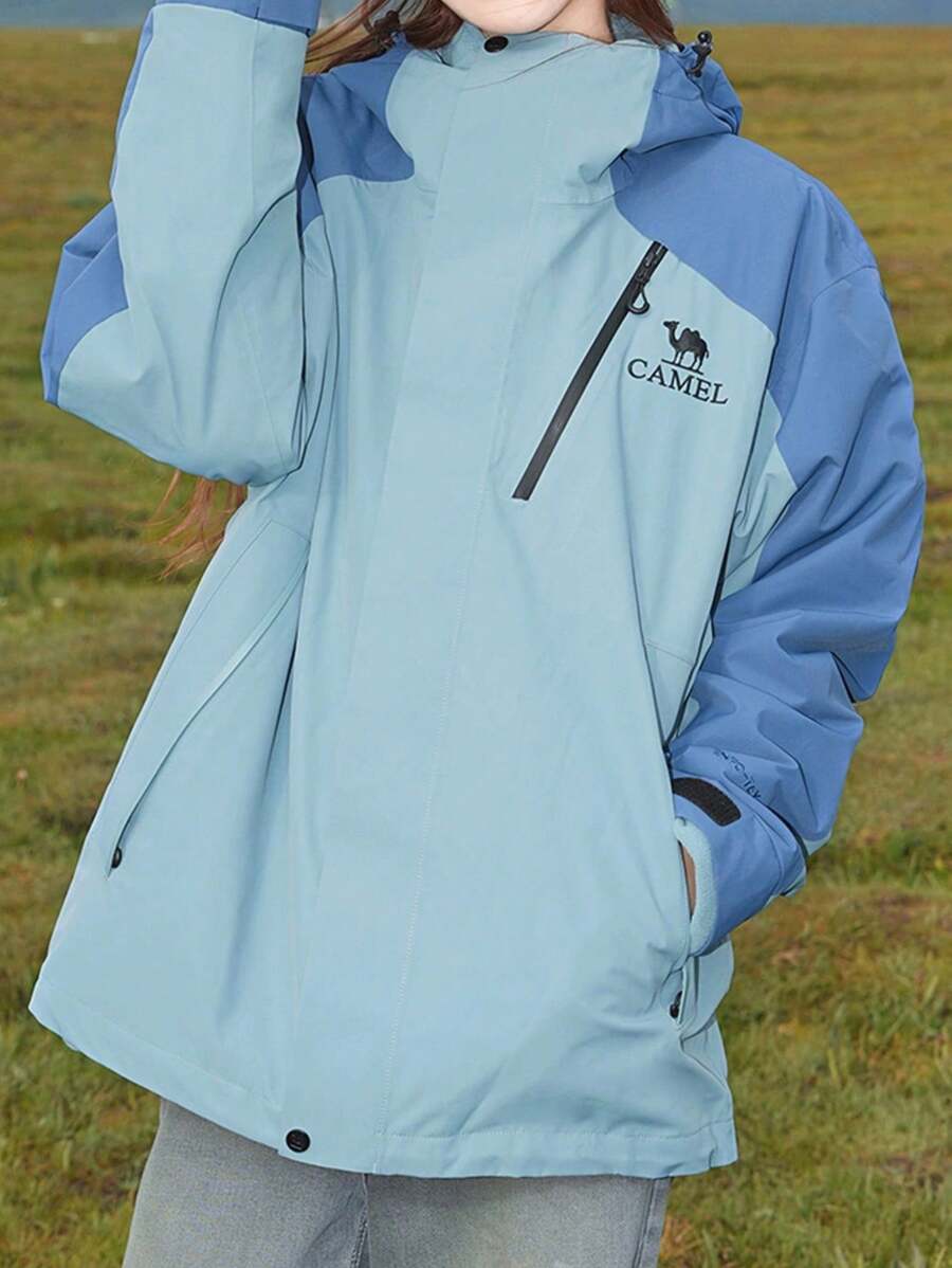 CAMEL CROWN Heavy Rain Level Detachable Hooded Parka Warm Winter Coat Unisex Outdoor Ski Wear