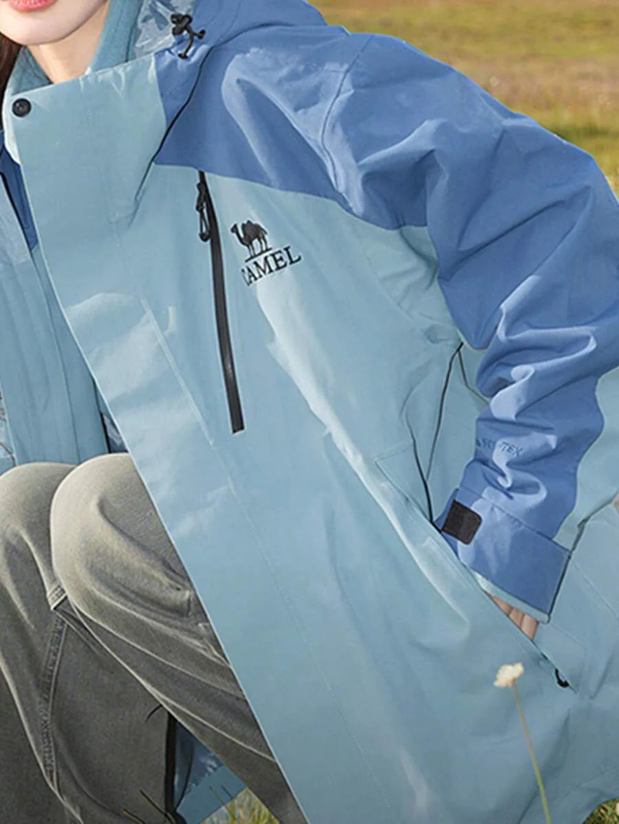 CAMEL CROWN Heavy Rain Level Detachable Hooded Parka Warm Winter Coat Unisex Outdoor Ski Wear
