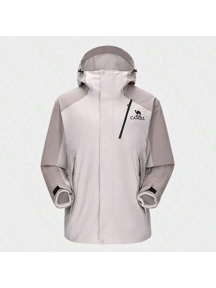 CAMEL CROWN Heavy Rain Level Detachable Hooded Parka Warm Winter Coat Unisex Outdoor Ski Wear