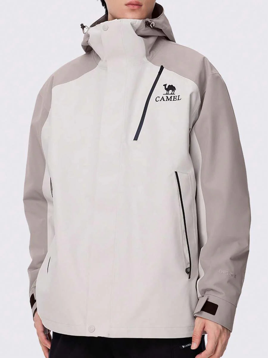CAMEL CROWN Heavy Rain Level Detachable Hooded Parka Warm Winter Coat Unisex Outdoor Ski Wear