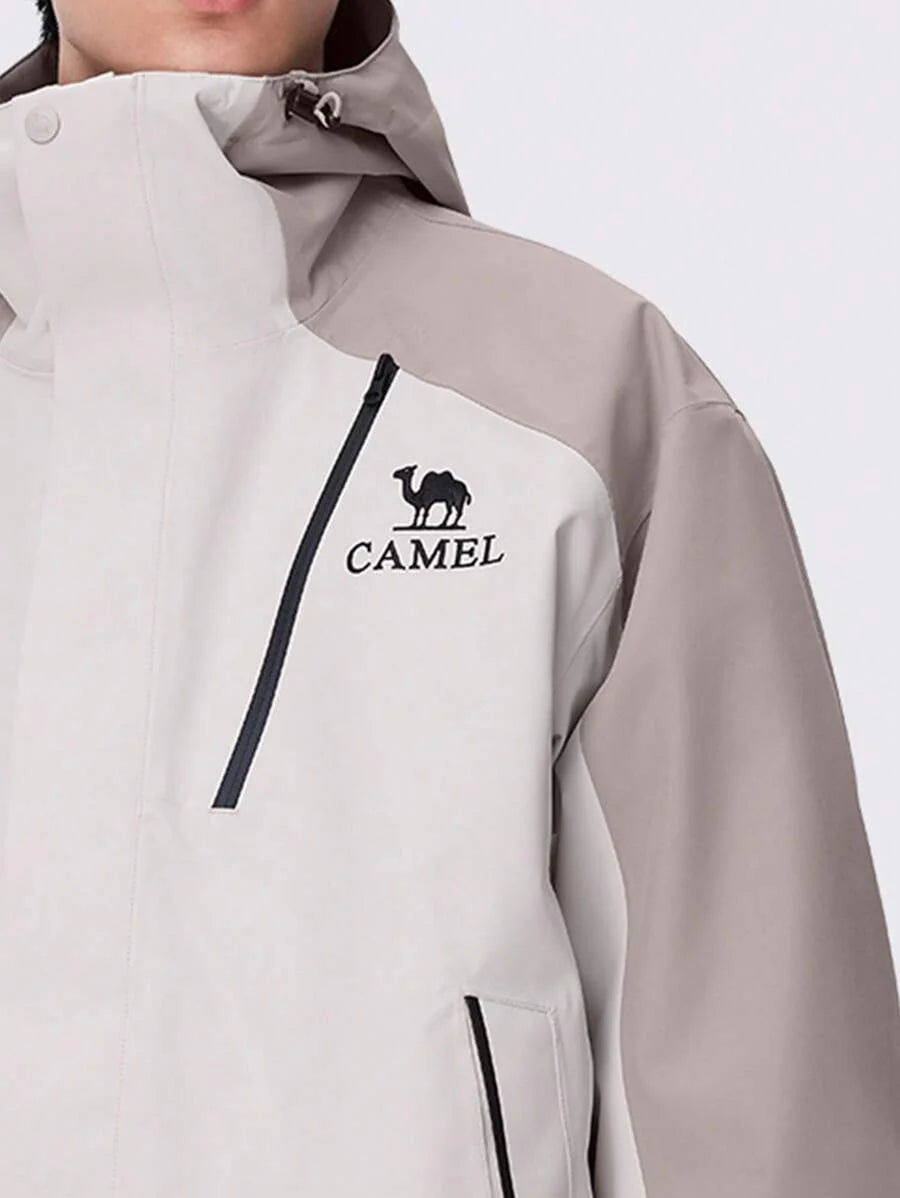 CAMEL CROWN Heavy Rain Level Detachable Hooded Parka Warm Winter Coat Unisex Outdoor Ski Wear