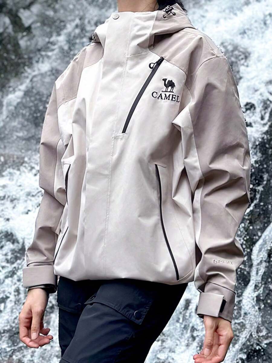 CAMEL CROWN Heavy Rain Level Detachable Hooded Parka Warm Winter Coat Unisex Outdoor Ski Wear