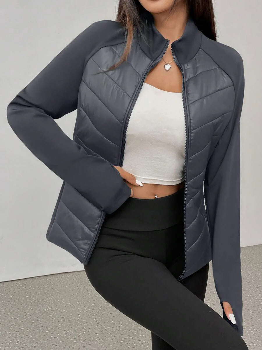 ASANDY Women's Autumn/Winter Lightweight Warm Fitted Waist Fashionable Padded Coat