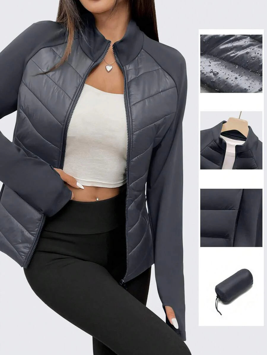 ASANDY Women's Autumn/Winter Lightweight Warm Fitted Waist Fashionable Padded Coat