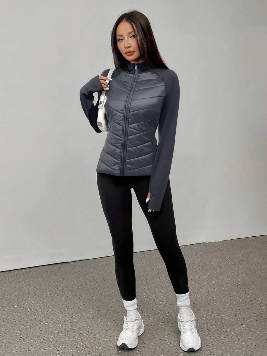 ASANDY Women's Autumn/Winter Lightweight Warm Fitted Waist Fashionable Padded Coat