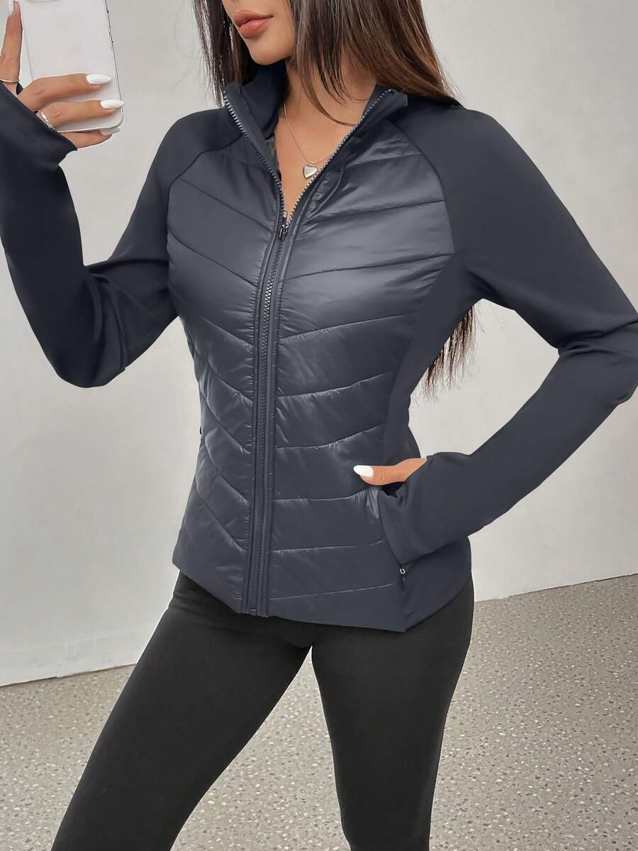 ASANDY Women's Autumn/Winter Lightweight Warm Fitted Waist Fashionable Padded Coat