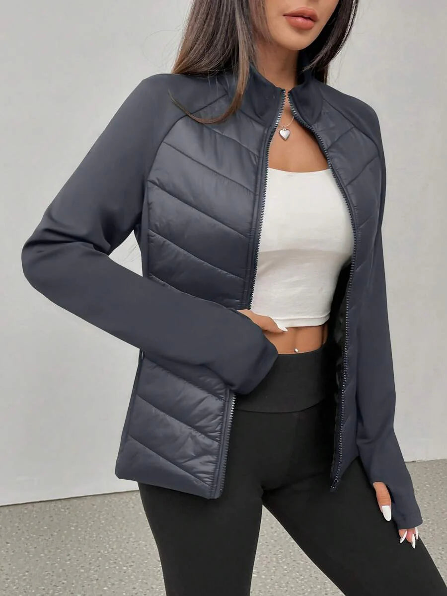ASANDY Women's Autumn/Winter Lightweight Warm Fitted Waist Fashionable Padded Coat
