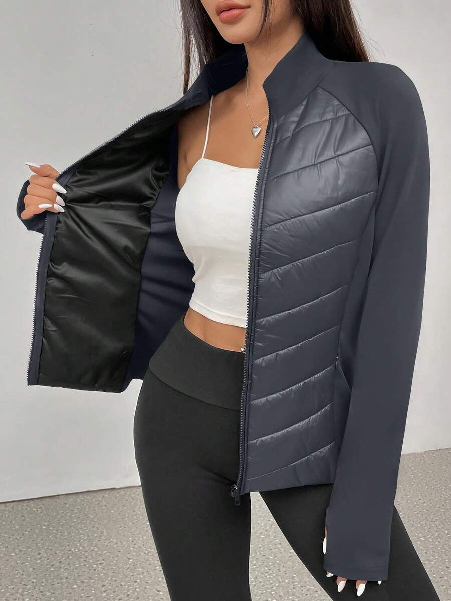 ASANDY Women's Autumn/Winter Lightweight Warm Fitted Waist Fashionable Padded Coat