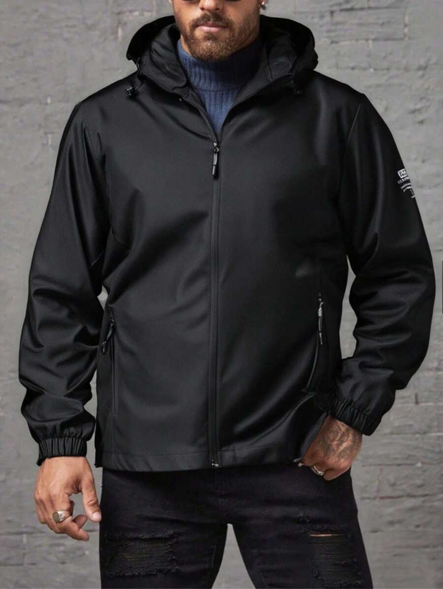 Men Outdoor Rush Waterproof Windproof Outdoor Sports Jacket Suitable For Outdoor Sports, Multifunctional, Suitable For Boyfriend Husband Gift, Fall