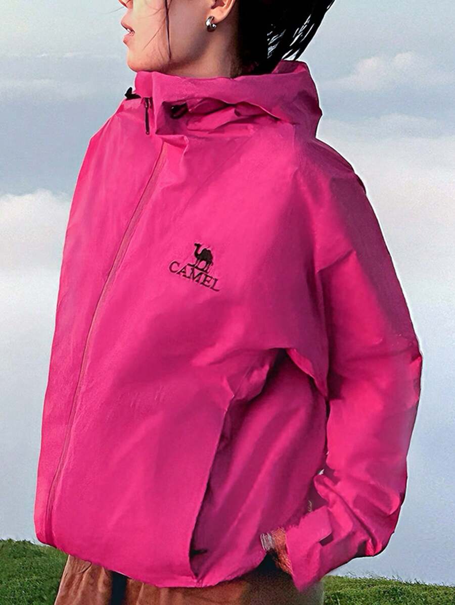 CAMEL CROWN Hard Shell Punching Jacket Single Layer Windproof Waterproof Jacket Mountaineering Clothing