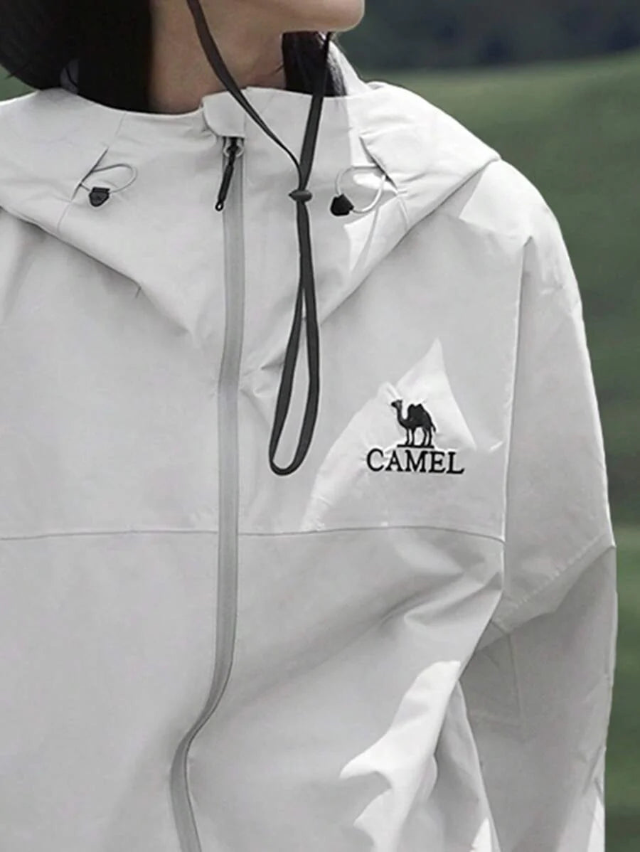 CAMEL CROWN Hard Shell Punching Jacket Single Layer Windproof Waterproof Jacket Mountaineering Clothing