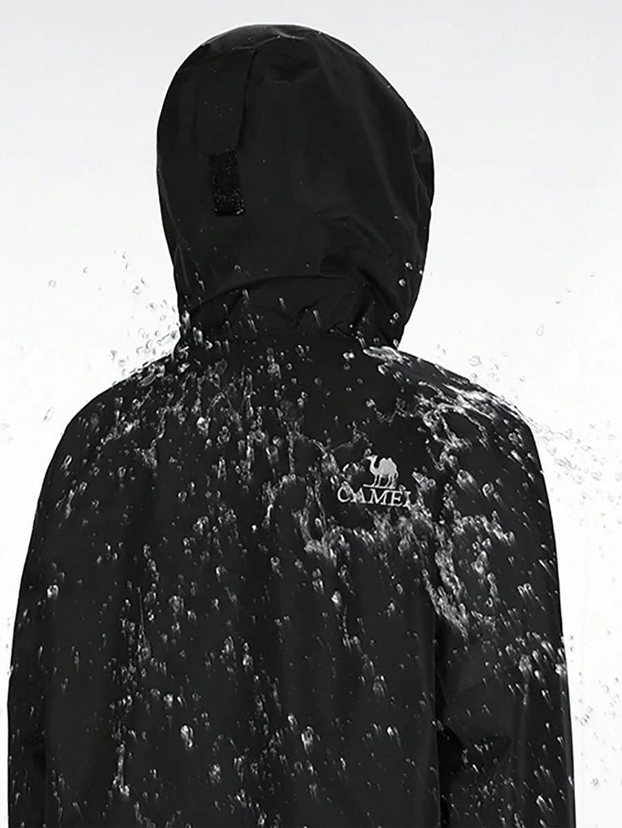 CAMEL CROWN Hard Shell Punching Jacket Single Layer Windproof Waterproof Jacket Mountaineering Clothing