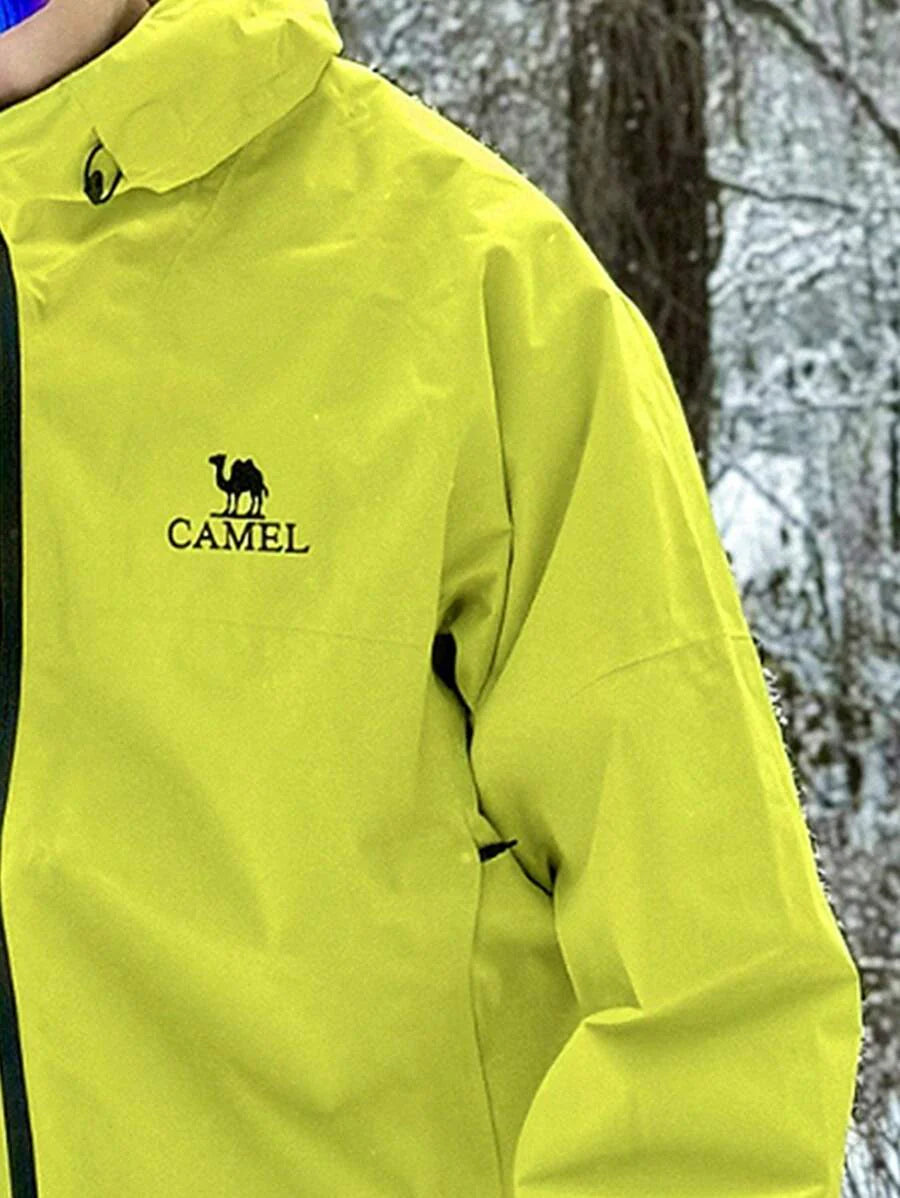 CAMEL CROWN Hard Shell Punching Jacket Single Layer Windproof Waterproof Jacket Mountaineering Clothing