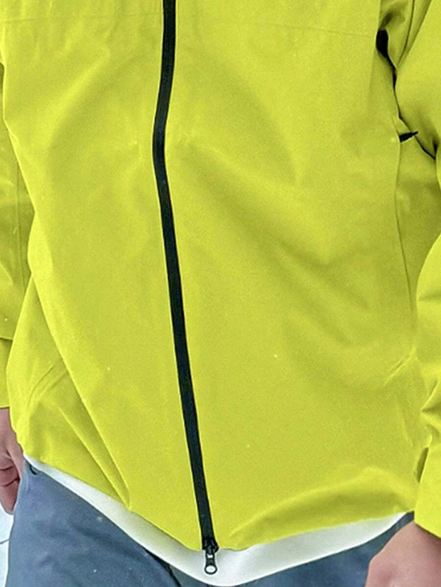 CAMEL CROWN Hard Shell Punching Jacket Single Layer Windproof Waterproof Jacket Mountaineering Clothing
