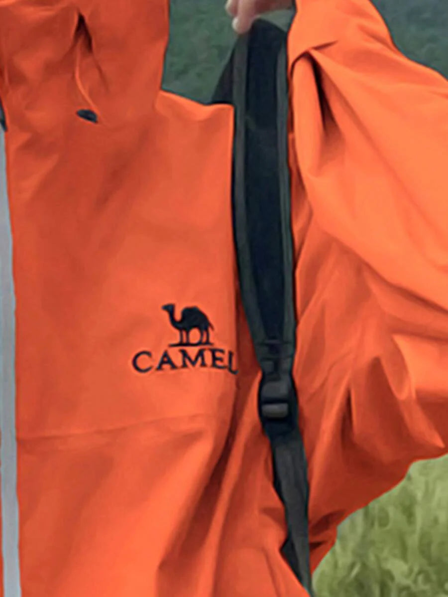 CAMEL CROWN Hard Shell Punching Jacket Single Layer Windproof Waterproof Jacket Mountaineering Clothing