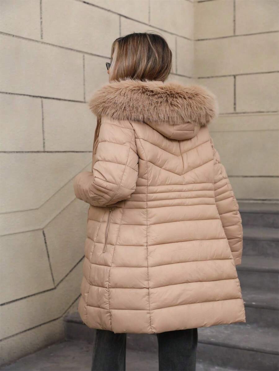 Women's Casual Hooded Regular Jacket With Pockets, Lightweight Cotton Jacket For Daily Wear
