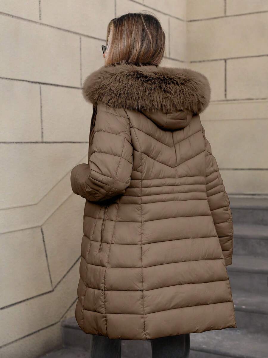 Women's Casual Hooded Regular Jacket With Pockets, Lightweight Cotton Jacket For Daily Wear