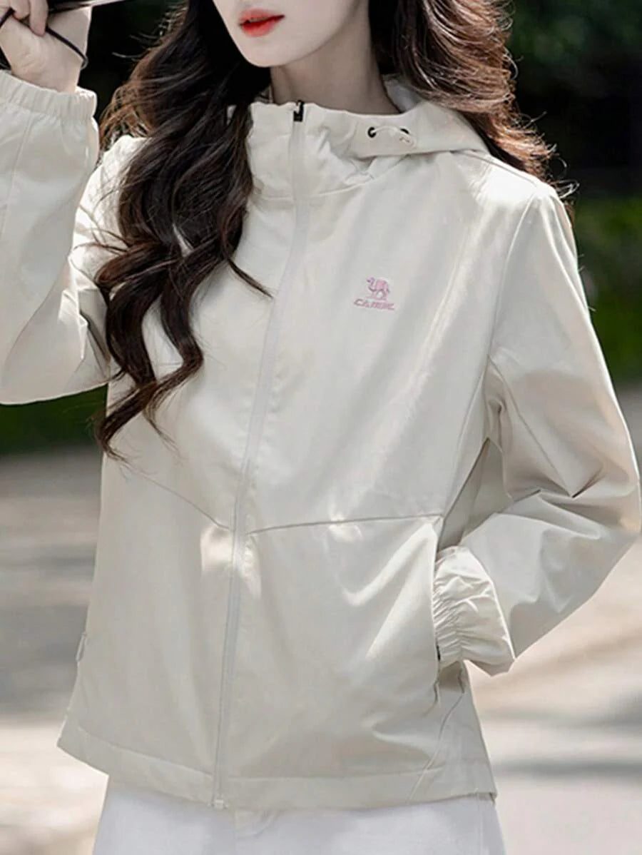 CAMEL CROWN Women's Softshell Punching Jacket Autumn And Winter Sports Jacket Waterproof Windproof Thin Fleece Jacket