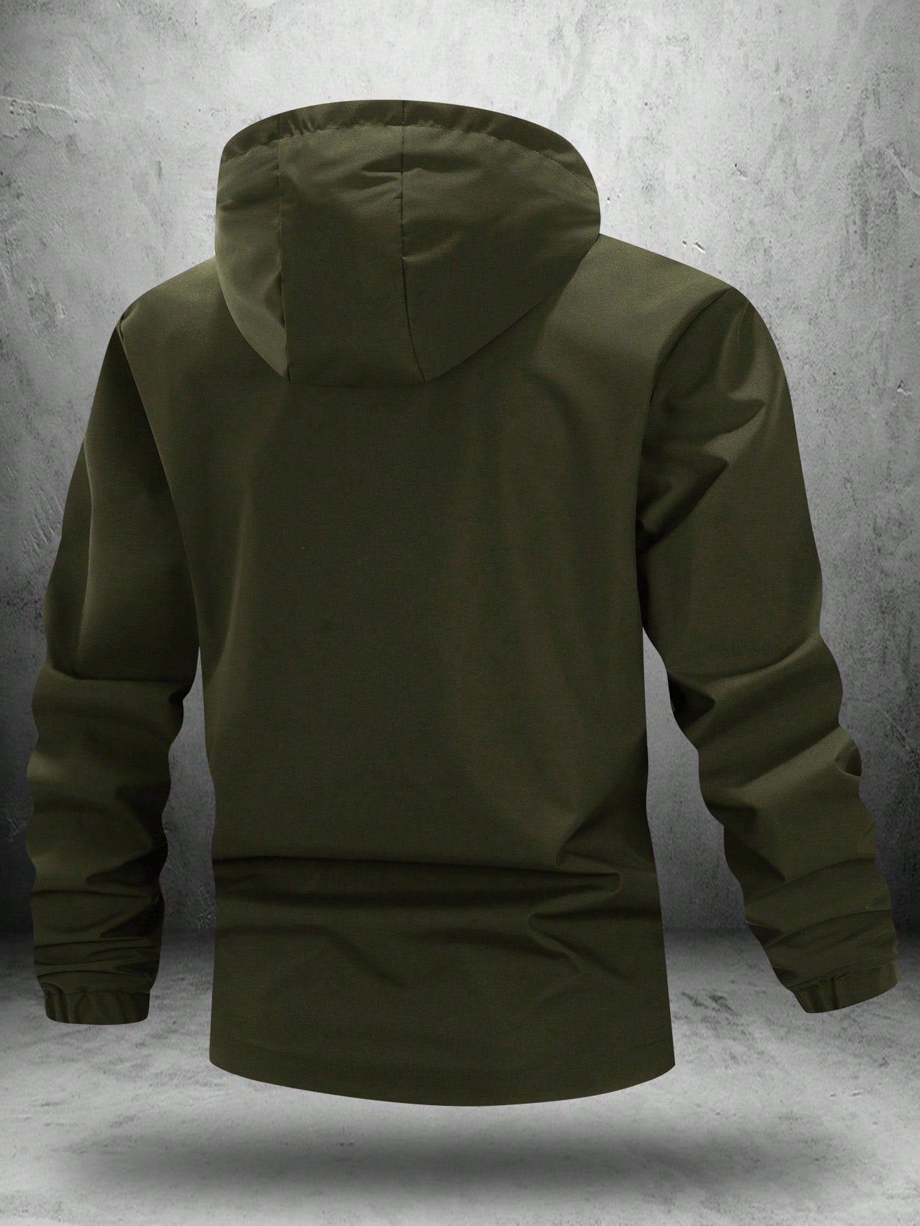 Manfinity Homme Men's Contrast Stripe Zip Pocket Hoodie Jacket