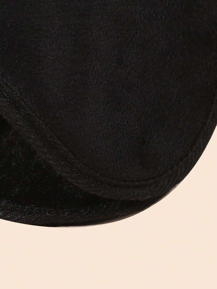 2pcs Men's Winter Solid Color Warm Ear Muffs