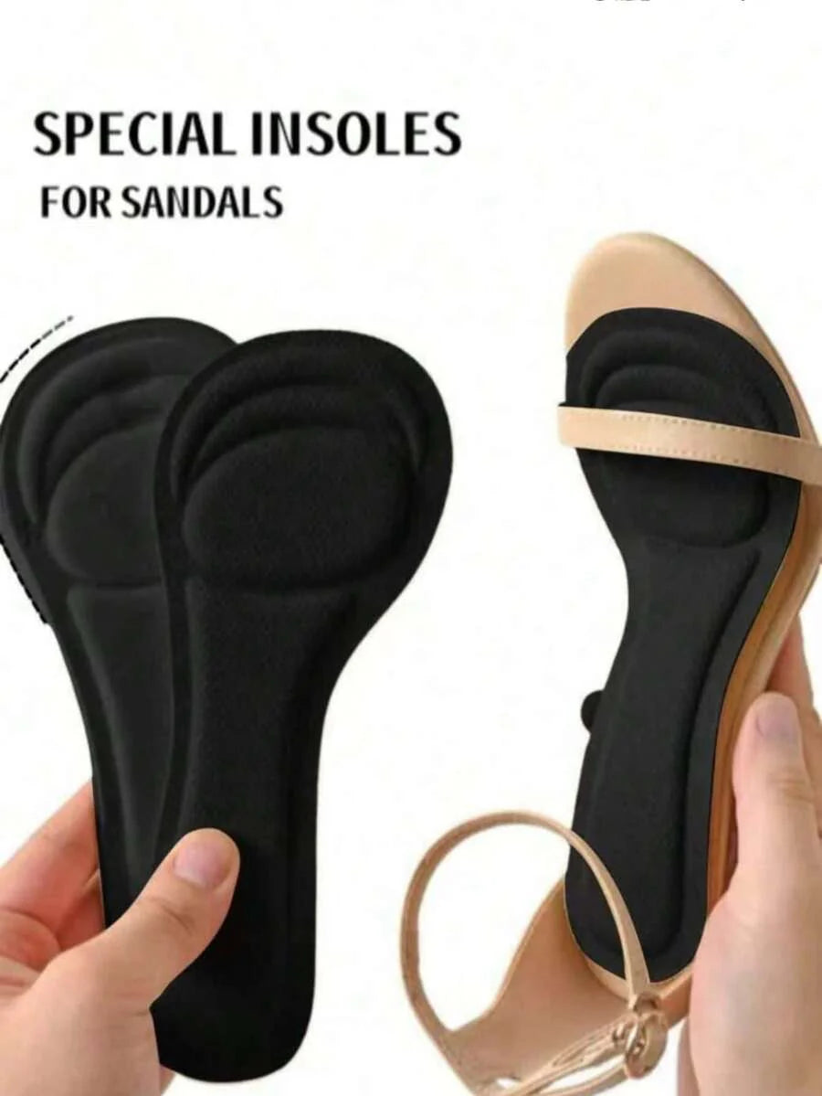 1 Pair Self-Adhesive Breathable Non-Slip Shock Absorbing Insoles, Soft Cushion Pad For Women High Heels, Summer, Kitten Heels Accessories