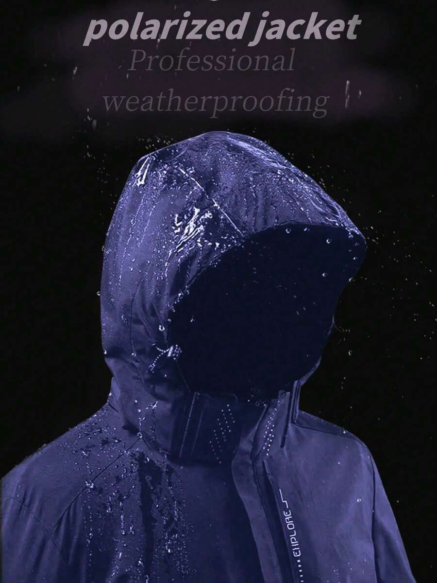 1pc Men's Waterproof Windproof Outdoor Sports Casual Jacket