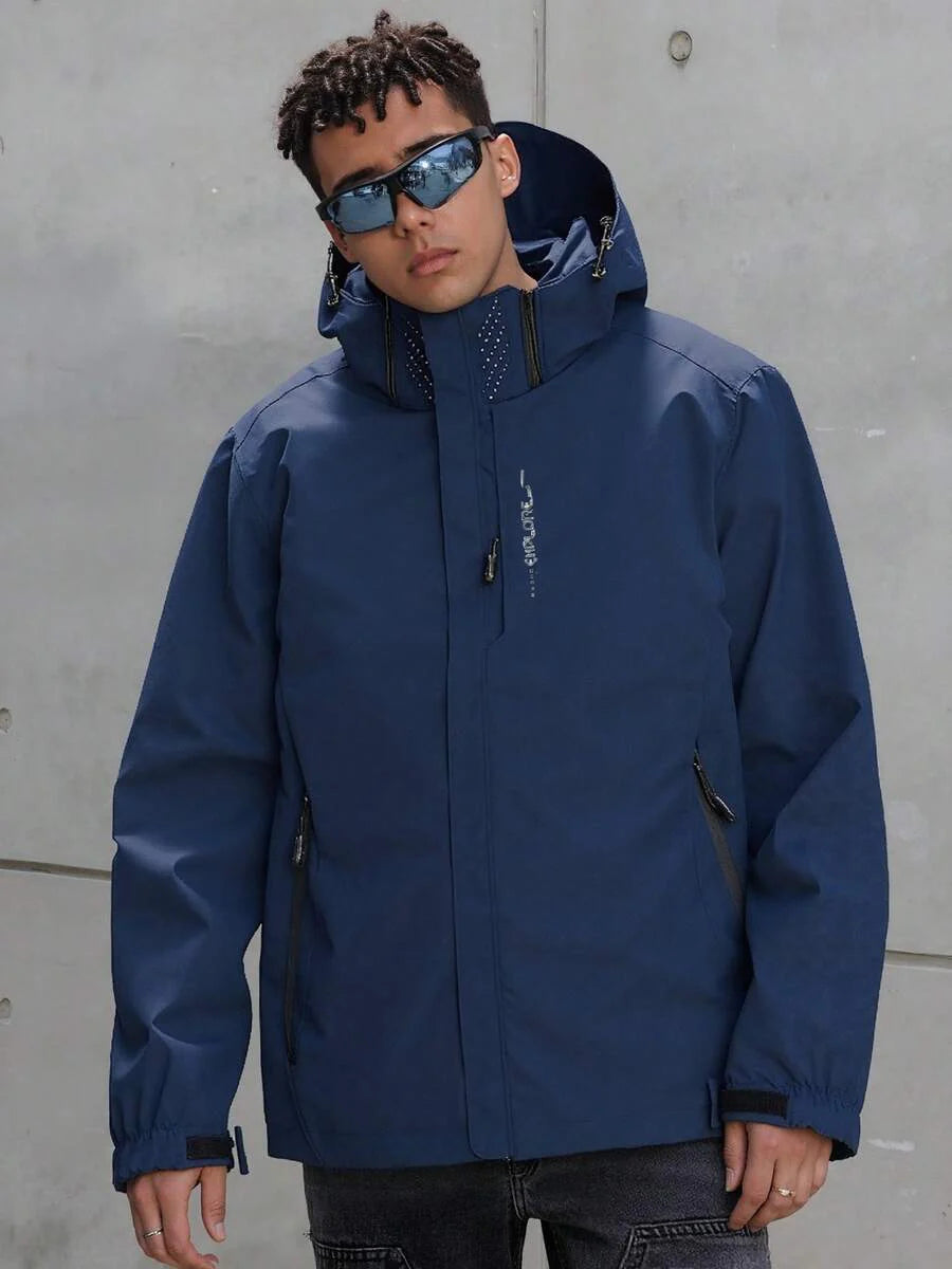 1pc Men's Waterproof Windproof Outdoor Sports Casual Jacket