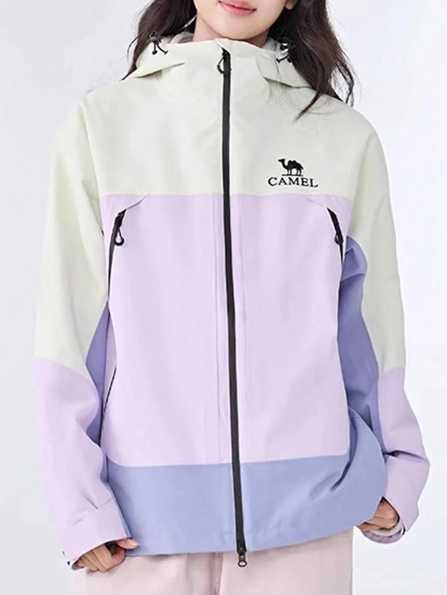 CAMEL CROWN Women's Three-In-One Outdoor Fleece Jacket For Warmth, Rain-Proof, Waterproof And Windproof Hiking And Mountaineering