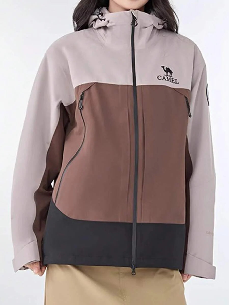 CAMEL CROWN Women's Three-In-One Outdoor Fleece Jacket for Warmth, Rain-Proof, Waterproof and Windproof Hiking and Mountaineering