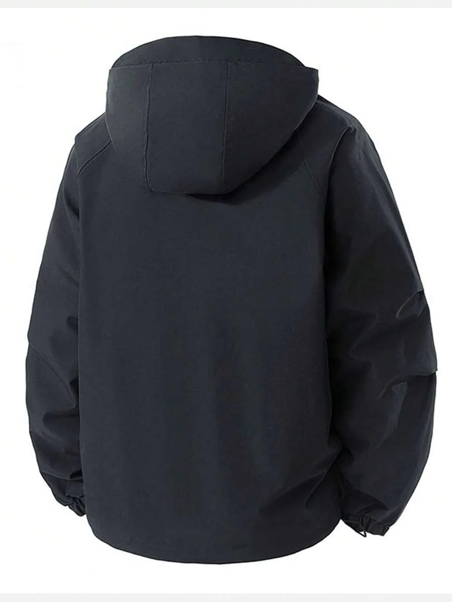 Women's Outdoor Waterproof Hooded Jacket - Warm Windproof Softshell Cargo Coat