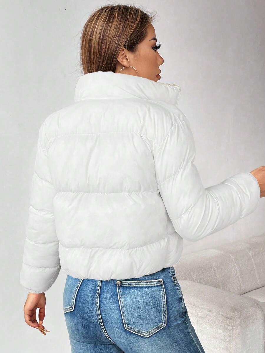 PETITE Women's Warm Thermal Lined Zip-Up Padded Coat, Winter,Cozy Fall And Winter Clothes For Women