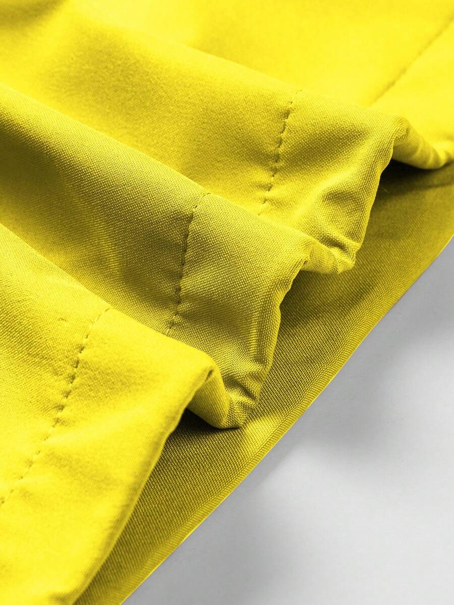 Manfinity Homme Men's Loose Fit Two Tone Letter Graphic Hooded Outdoor Windbreaker Jacket With Drawstring, For Fall