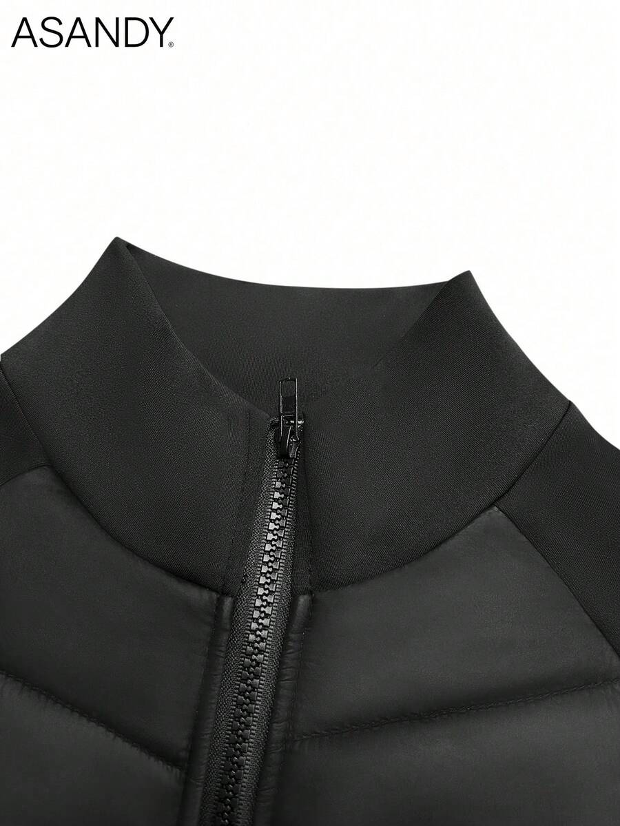 ASANDY Women's Autumn/Winter Lightweight Warm Fitted Waist Fashionable Padded Coat