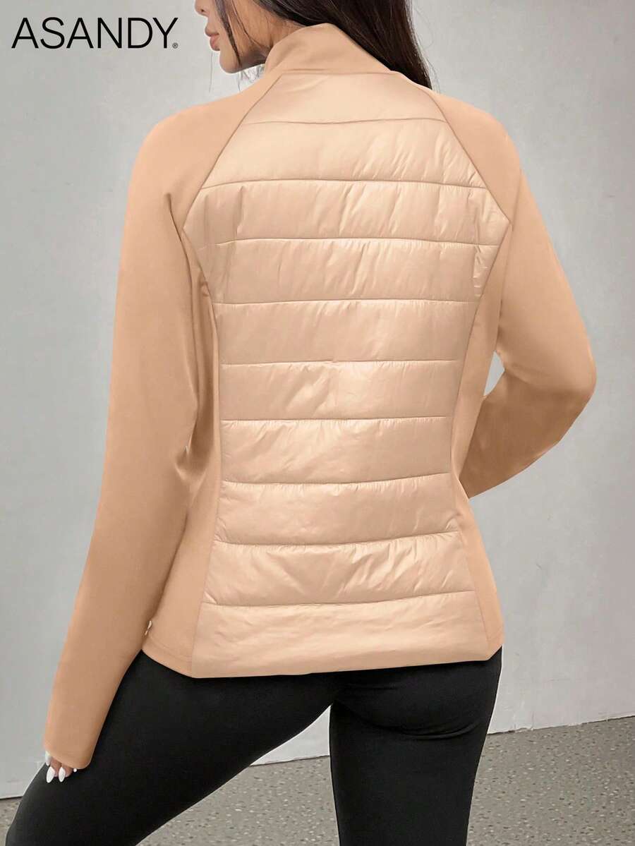ASANDY Women's Autumn/Winter Lightweight Warm Fitted Waist Fashionable Padded Coat