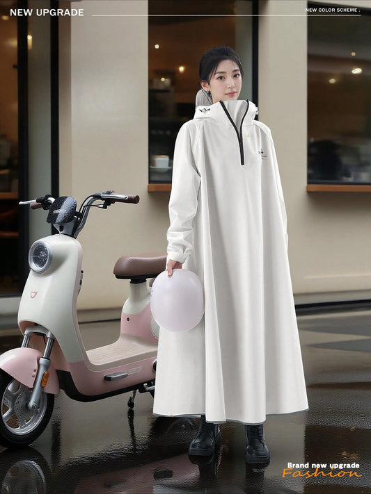 1PC New Fashionable Portable Rain Coat, Long Full-Body Lightweight Waterproof And Windproof Raincoat, Rain Jacket For Women