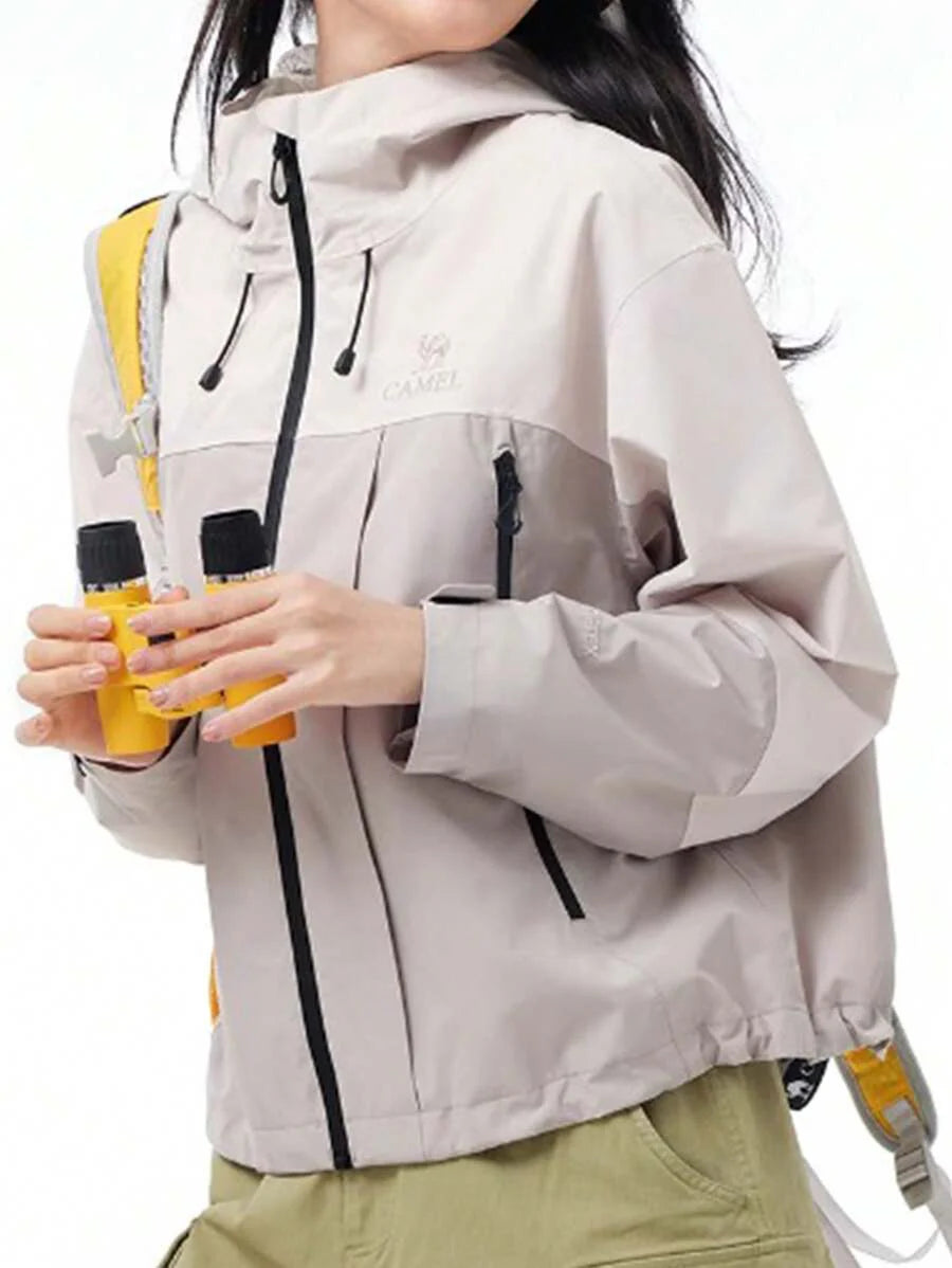CAMEL CROWN Women's Lightweight Softshell Jacket Windbreaker Waterproof Warm Jacket For Running Golf Hiking