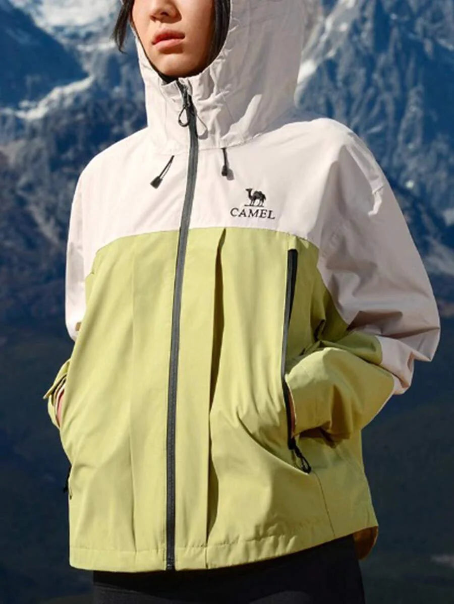 CAMEL CROWN Women's Lightweight Softshell Jacket Windbreaker Waterproof Warm Jacket For Running Golf Hiking