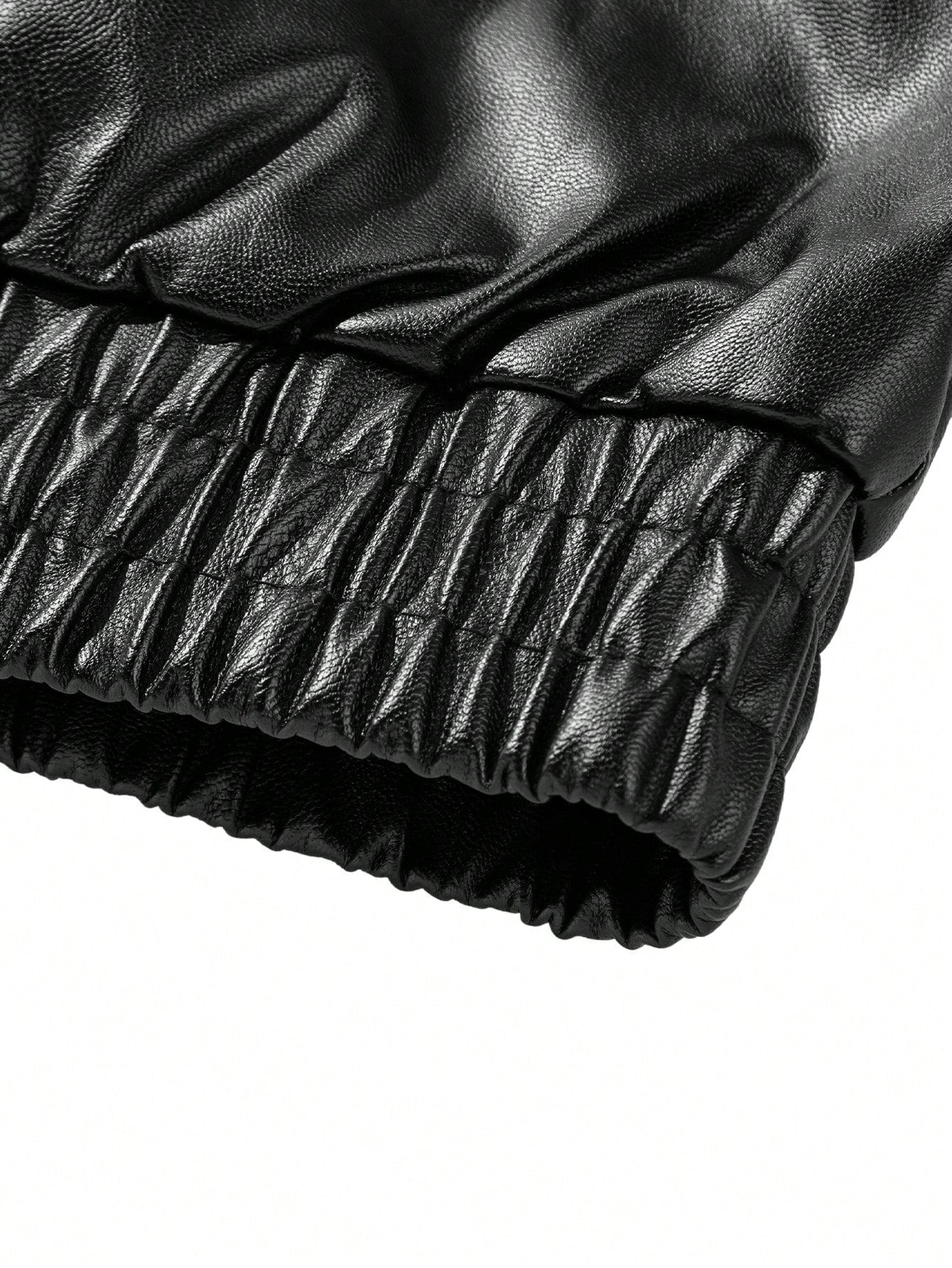 Men's Casual Loose Fit Business Leather Jacket, Old Money Style