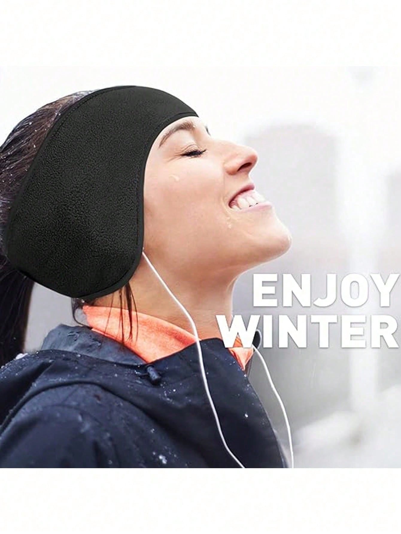 Fleece Ear Warmers For Men Women Kids - Winter Headband Ear Muffs Ear Covers For Cold Weather Running Cycling Ski