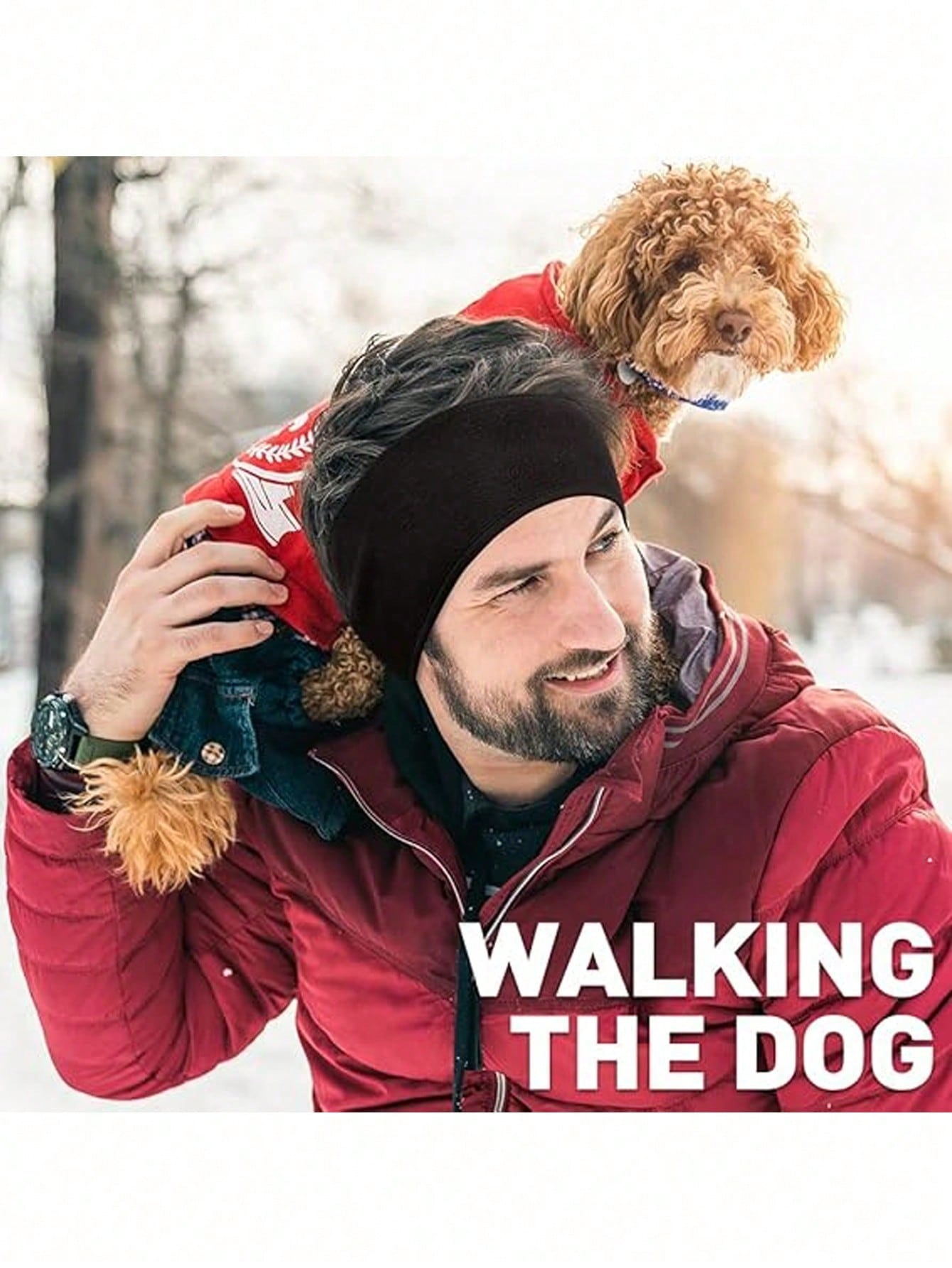 Fleece Ear Warmers For Men Women Kids - Winter Headband Ear Muffs Ear Covers For Cold Weather Running Cycling Ski