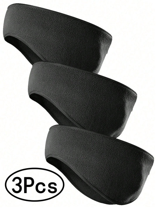Fleece Ear Warmers For Men Women Kids - Winter Headband Ear Muffs Ear Covers For Cold Weather Running Cycling Ski