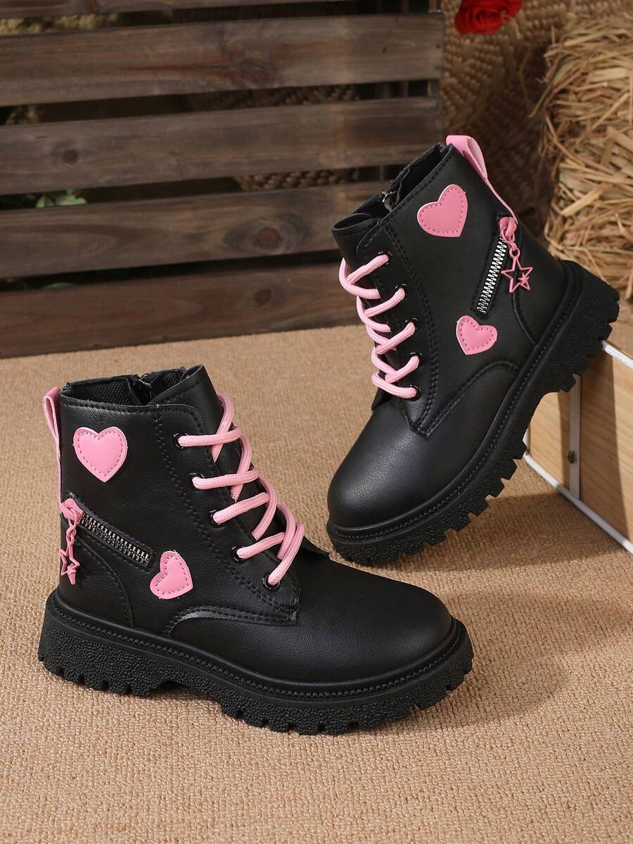 Girls' Cute Boots, Children's Mid-Calf Short Boots, Girls' Anti-Slip Durable Boots