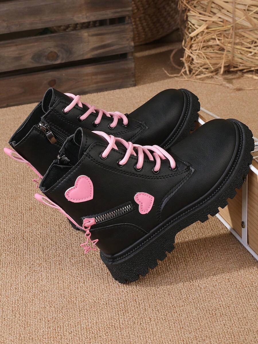 Girls' Cute Boots, Children's Mid-Calf Short Boots, Girls' Anti-Slip Durable Boots