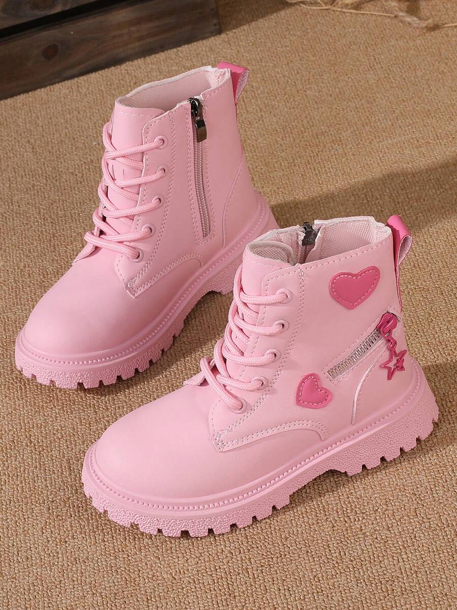 Girls' Cute Boots, Children's Mid-Calf Short Boots, Girls' Anti-Slip Durable Boots