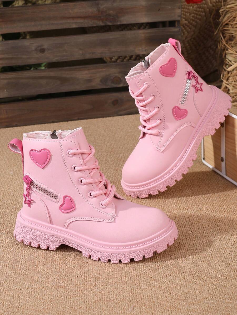Girls' Cute Boots, Children's Mid-Calf Short Boots, Girls' Anti-Slip Durable Boots