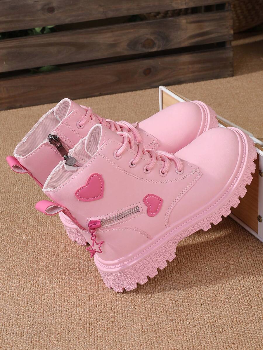 Girls' Cute Boots, Children's Mid-Calf Short Boots, Girls' Anti-Slip Durable Boots