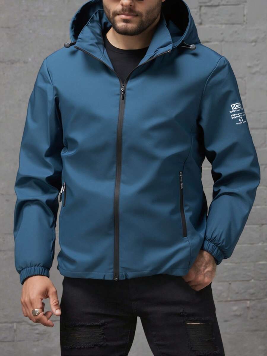 Men Outdoor Rush Waterproof Windproof Outdoor Sports Jacket Suitable For Outdoor Sports, Multifunctional, Suitable For Boyfriend Husband Gift, Fall