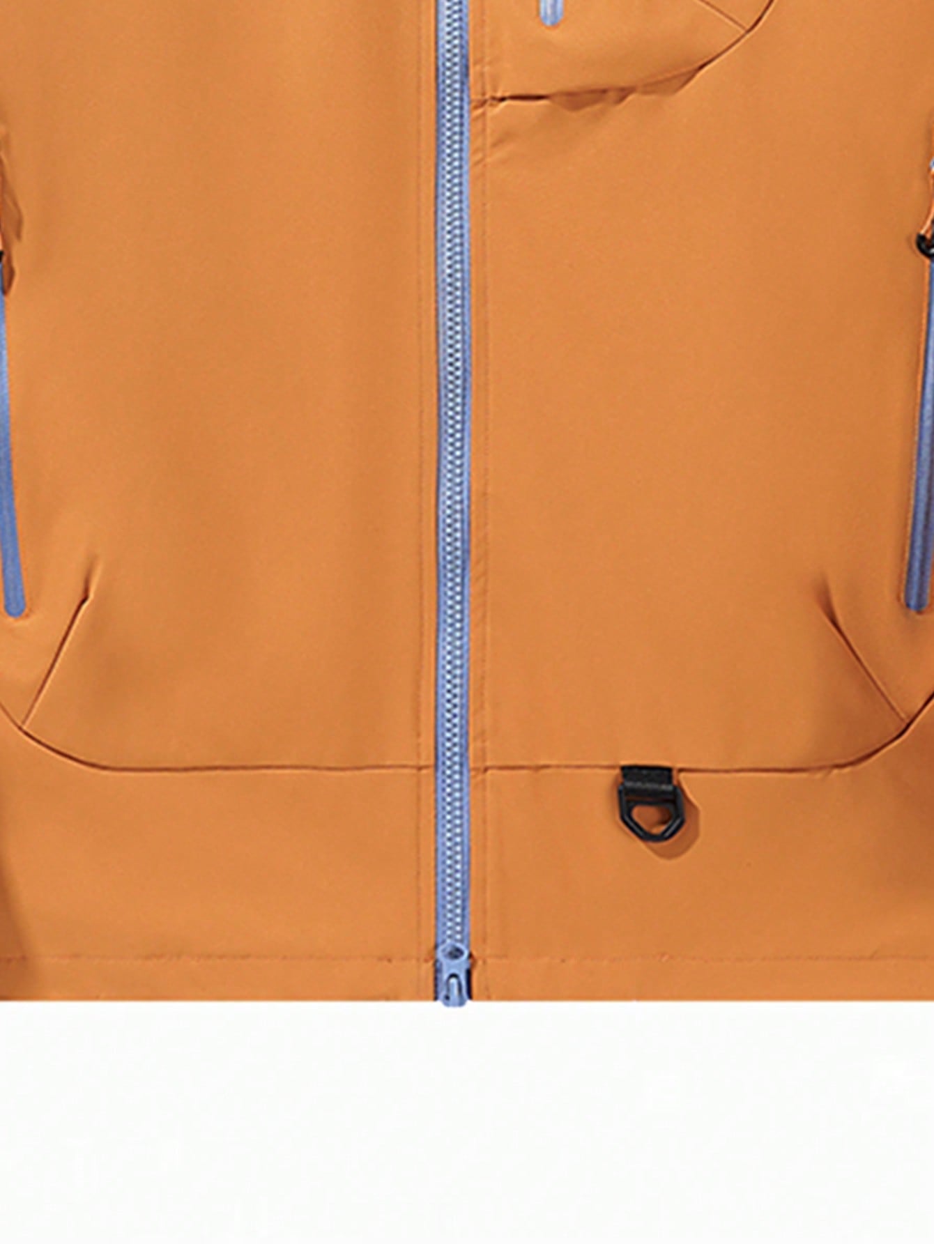 1pc Hooded Jacket With Cool Minimalist Design, Multiple Zipper Pockets And Adjustable Hood Details, Suitable For Urban Youth Daily Commute Or Exploring The City With Friends, Fashionable And Practical For Carrying Personal Items